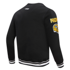 NFL GREEN BAY PACKERS MASHUP MEN'S RIB CREWNECK (BLACK)