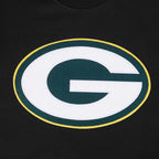NFL GREEN BAY PACKERS MASHUP MEN'S RIB CREWNECK (BLACK)