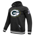 NFL GREEN BAY PACKERS CHANDAIL À CAPUCHON MASHUP CÔTELÉ POUR HOMME (NOIR)