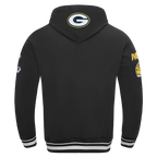 NFL GREEN BAY PACKERS CHANDAIL À CAPUCHON MASHUP CÔTELÉ POUR HOMME (NOIR)