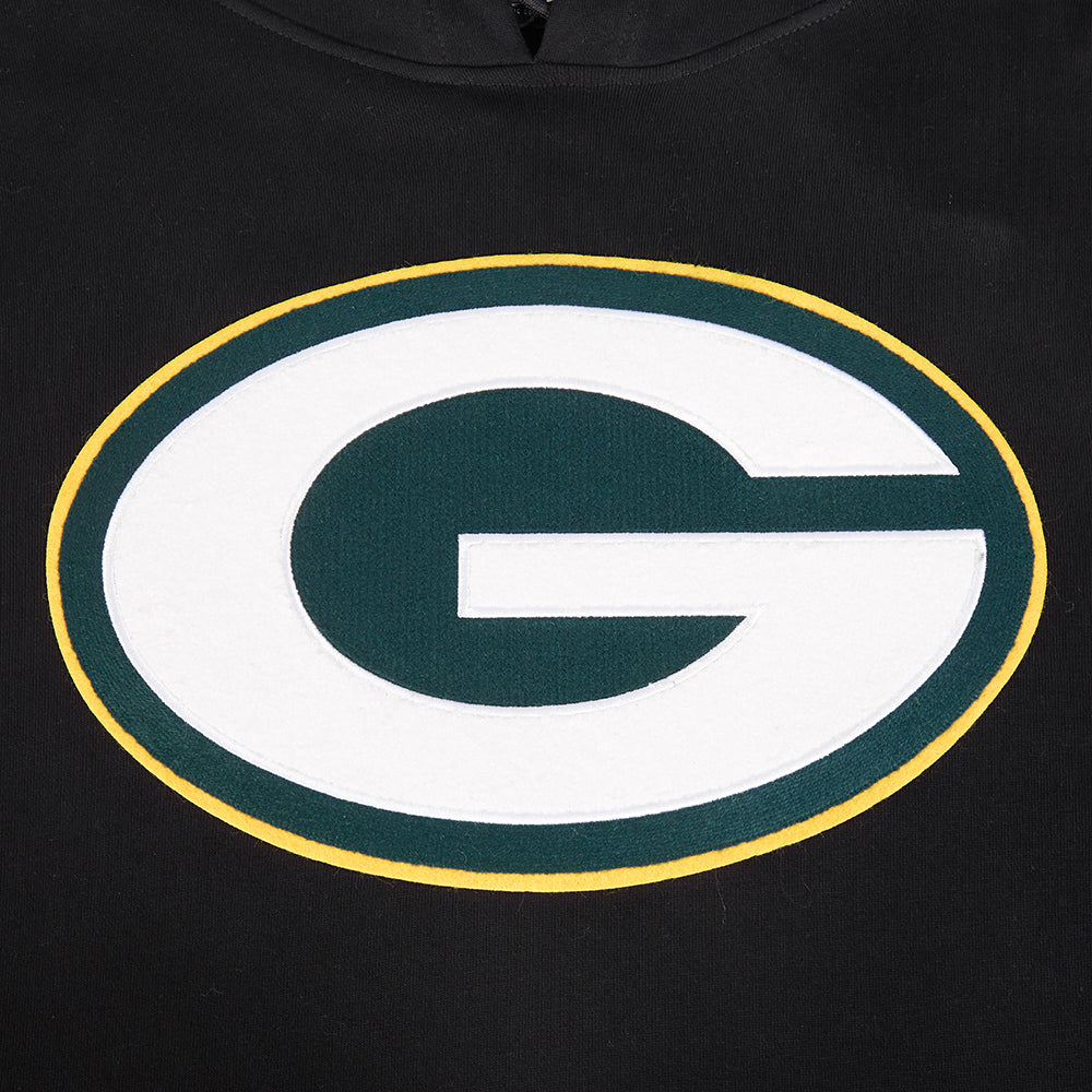 NFL GREEN BAY PACKERS CHANDAIL À CAPUCHON MASHUP CÔTELÉ POUR HOMME (NOIR)