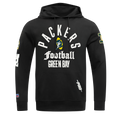 NFL GREEN BAY PACKERS MODERN ORIGINALS CHANDAIL À CAPUCHON EN MOLLETON POUR HOMME (NOIR)