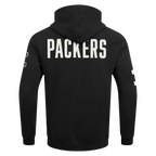 NFL GREEN BAY PACKERS MODERN ORIGINALS CHANDAIL À CAPUCHON EN MOLLETON POUR HOMME (NOIR)