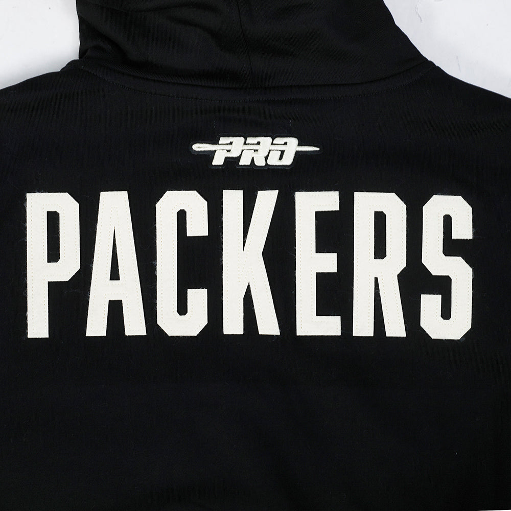 NFL GREEN BAY PACKERS MODERN ORIGINALS CHANDAIL À CAPUCHON EN MOLLETON POUR HOMME (NOIR)