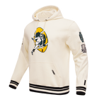 NFL GREEN BAY PACKERS RETRO CLASSIC MEN'S PULLOVER HOODIE (EGGSHELL/ BLACK)