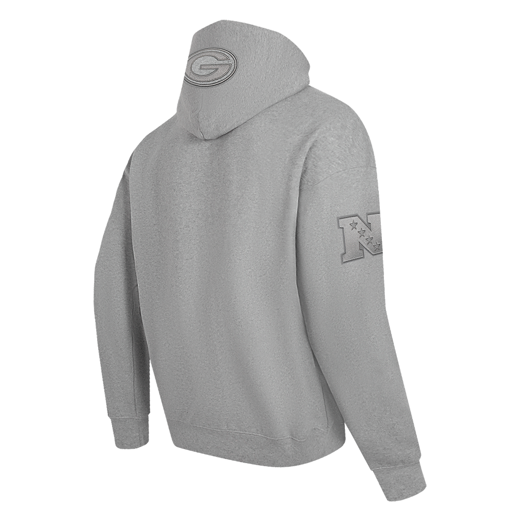 NFL GREEN BAY PACKERS NEUTRAL CHANDAIL À CAPUCHON À ÉPAULES TOMBANTES POUR HOMME (GRIS CHINÉ FONCÉ)