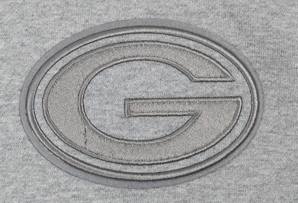 NFL GREEN BAY PACKERS NEUTRAL CHANDAIL À CAPUCHON À ÉPAULES TOMBANTES POUR HOMME (GRIS CHINÉ FONCÉ)