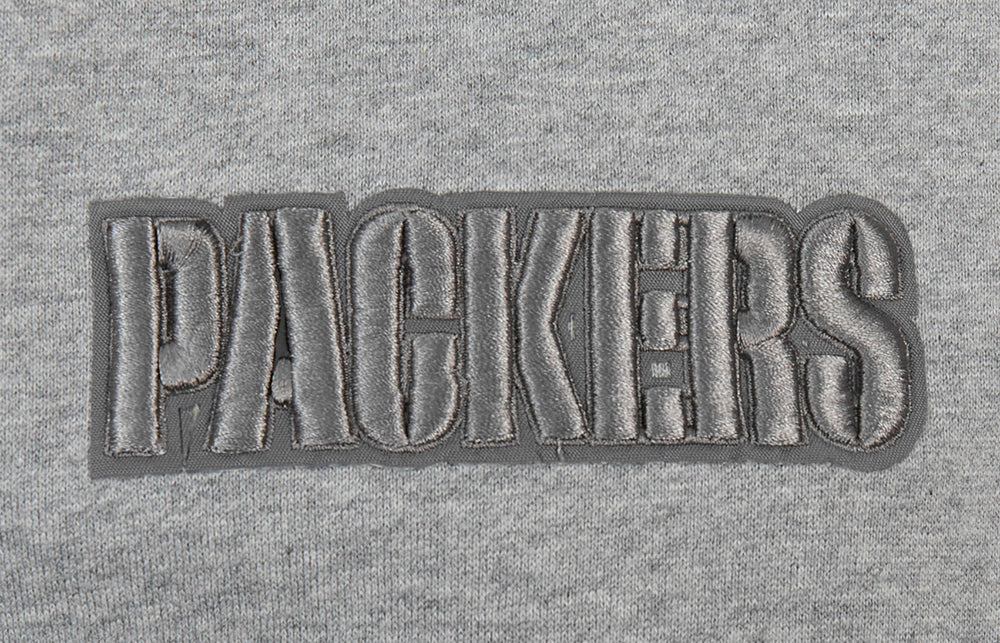 NFL GREEN BAY PACKERS NEUTRAL CHANDAIL À CAPUCHON À ÉPAULES TOMBANTES POUR HOMME (GRIS CHINÉ FONCÉ)