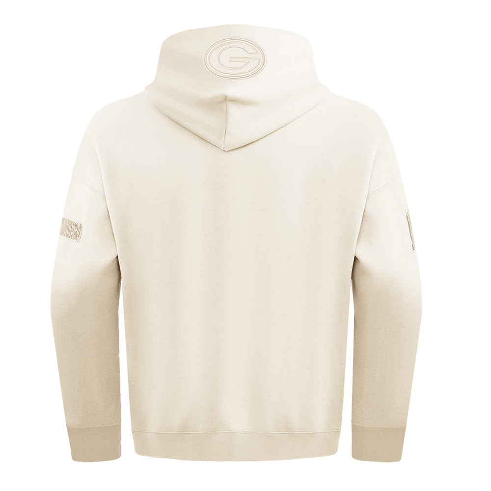 NFL GREEN BAY PACKERS NEUTRAL CHANDAIL À CAPUCHON À ÉPAULES TOMBANTES POUR HOMME (COQUILLE D'ŒUF)