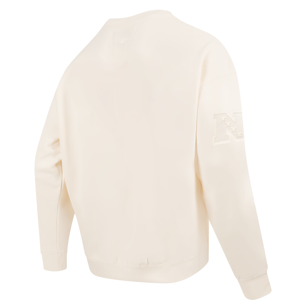 NFL GREEN BAY PACKERS NEUTRAL CHANDAIL À COL ROND EN MOLLETON À ÉPAULES TOMBANTES POUR HOMME (COQUILLE D'ŒUF)