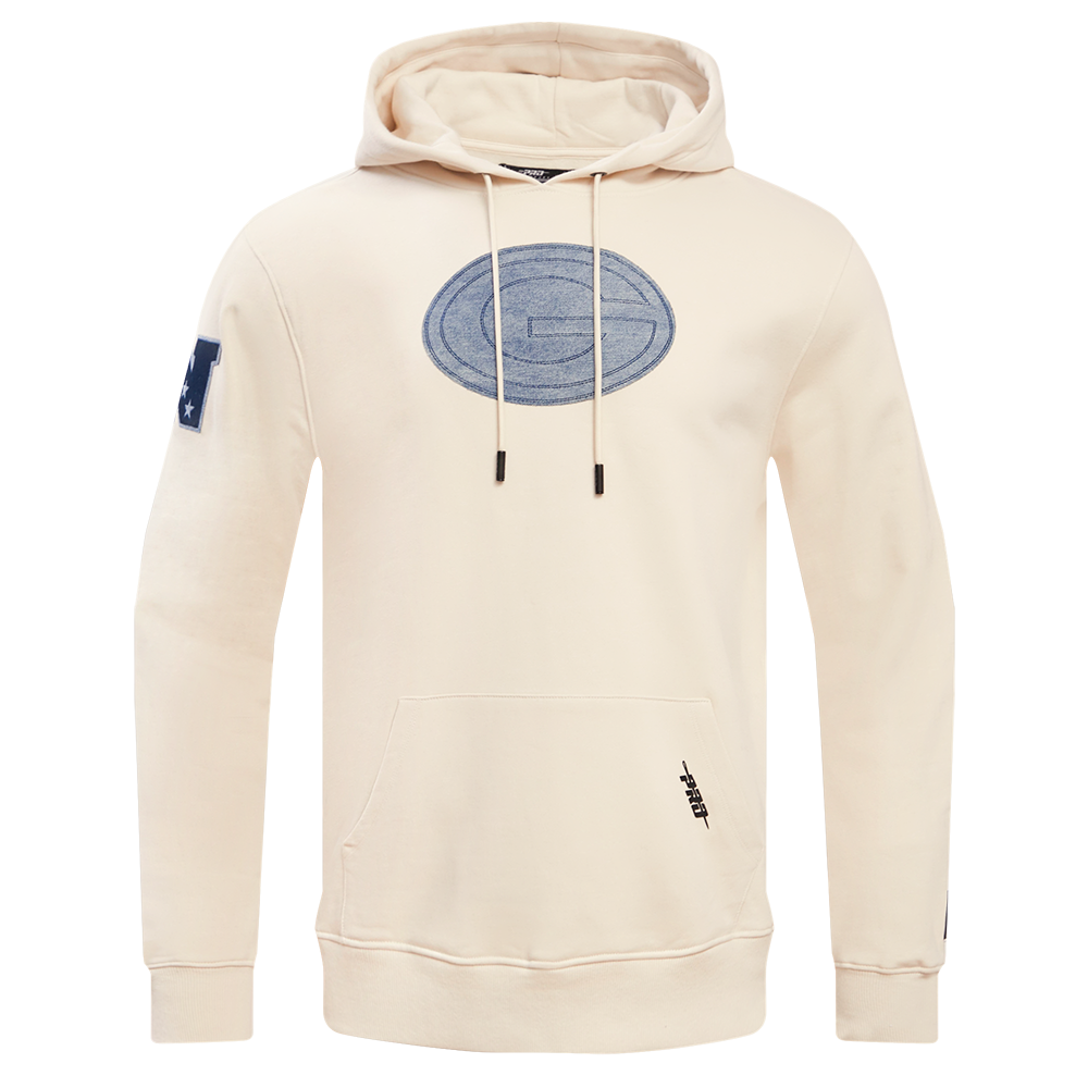 NFL GREEN BAY PACKERS VARSITY BLUES PO HOODIE (LINEN)