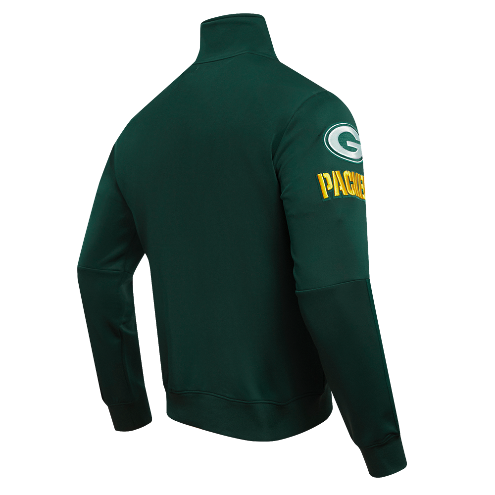 NFL GREEN BAY PACKERS  CLASSIC MEN'S DK TRACK JACKET (FOREST GREEN)