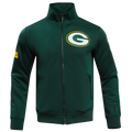 NFL GREEN BAY PACKERS  CLASSIC MEN'S DK TRACK JACKET (FOREST GREEN)