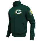 NFL GREEN BAY PACKERS  CLASSIC MEN'S DK TRACK JACKET (FOREST GREEN)