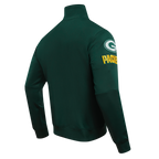 NFL GREEN BAY PACKERS  CLASSIC MEN'S DK TRACK JACKET (FOREST GREEN)
