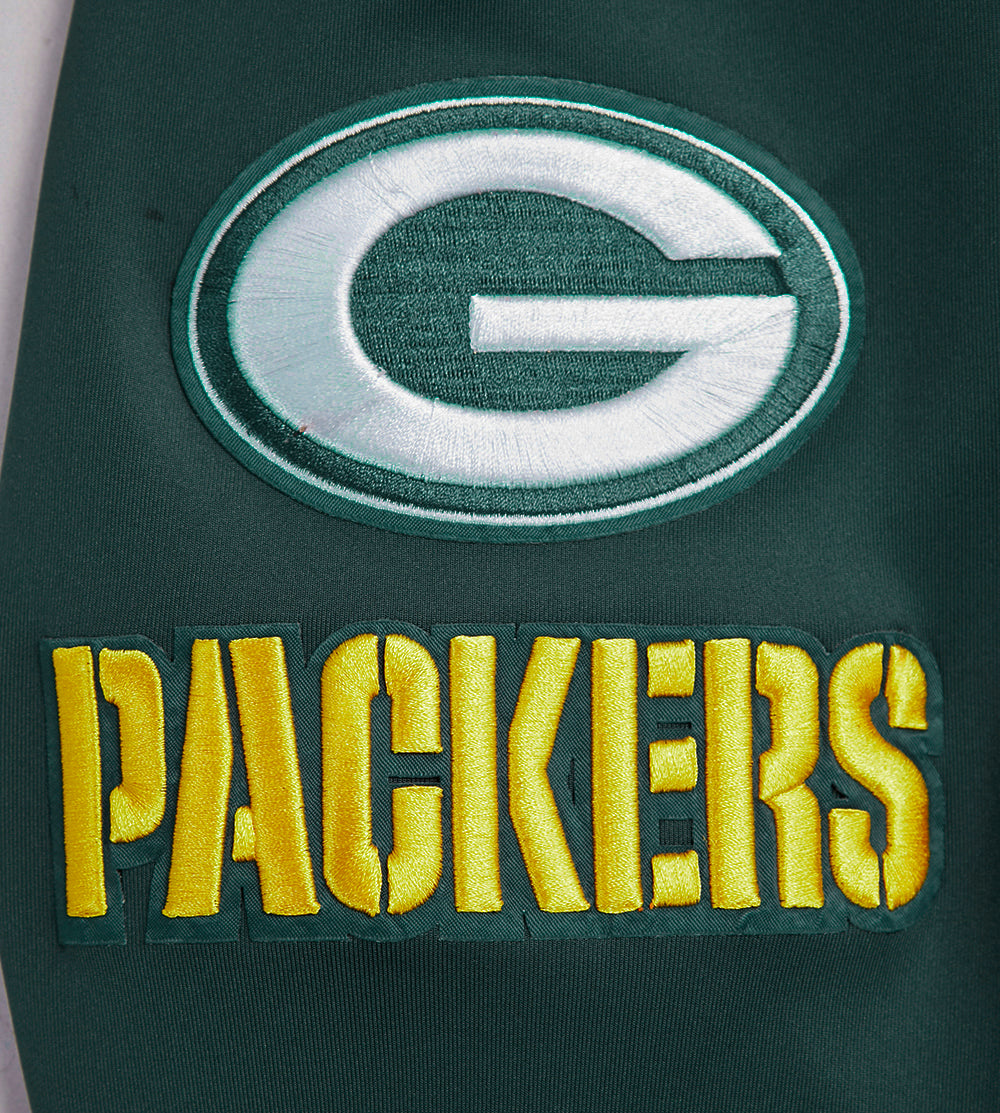 NFL GREEN BAY PACKERS  CLASSIC MEN'S DK TRACK JACKET (FOREST GREEN)