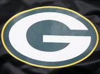 NFL GREEN BAY PACKERS BLOUSON EN SATIN À GRAND LOGO POUR HOMME (NOIR)