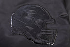 NFL GREEN BAY PACKERS TRIPLE BLACK MEN'S SATIN JACKET (TRIPLE BLACK MEN'S)