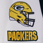 NFL GREEN BAY PACKERS OLD ENGLISH MEN'S RIB WOOL VARSITY JACKET (FOREST GREEN/WHITE)