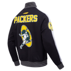 NFL GREEN BAY PACKERS BLOUSON RÉTRO PRO GAME DAY (NOIR/ARGENT/BLANC)