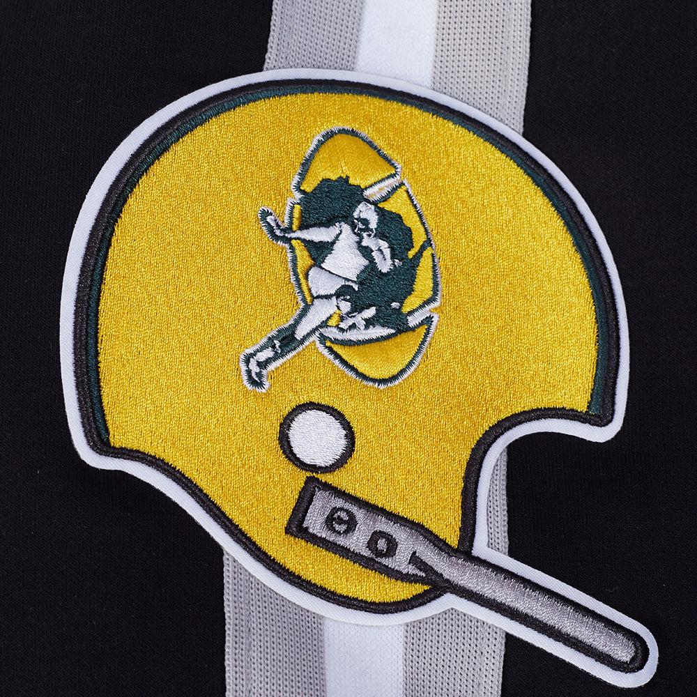 NFL GREEN BAY PACKERS BLOUSON RÉTRO PRO GAME DAY (NOIR/ARGENT/BLANC)