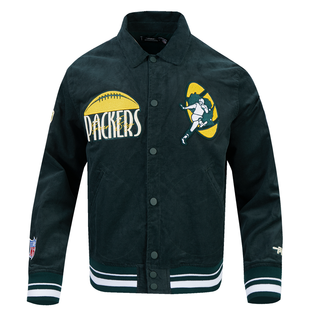 NFL GREEN BAY PACKERS ORIGINAL PLAYERS BLOUSON POUR HOMME (VERT FORÊT)