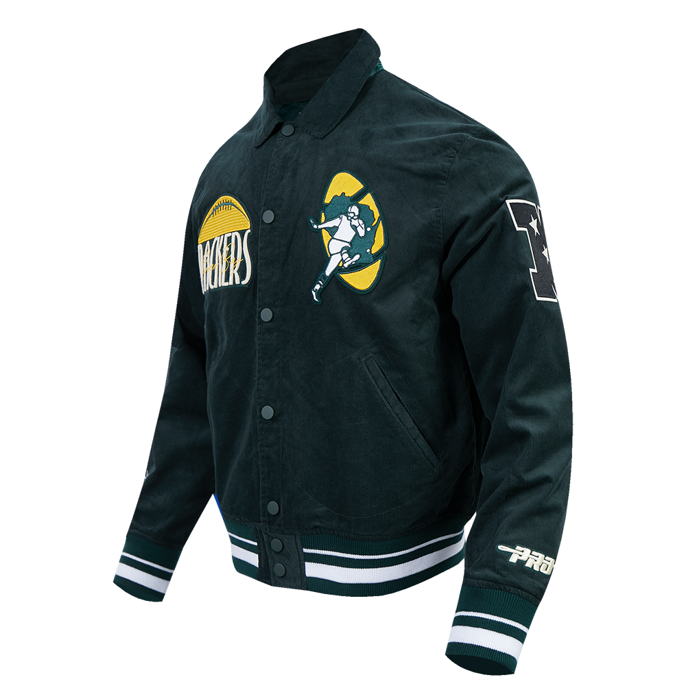 NFL GREEN BAY PACKERS ORIGINAL PLAYERS BLOUSON POUR HOMME (VERT FORÊT)