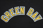 NFL GREEN BAY PACKERS  CLASSIC WOMEN'S SINGLE JERSEY BOXY TEE (BLACK)