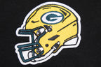 NFL GREEN BAY PACKERS  CLASSIC WOMEN'S SINGLE JERSEY BOXY TEE (BLACK)
