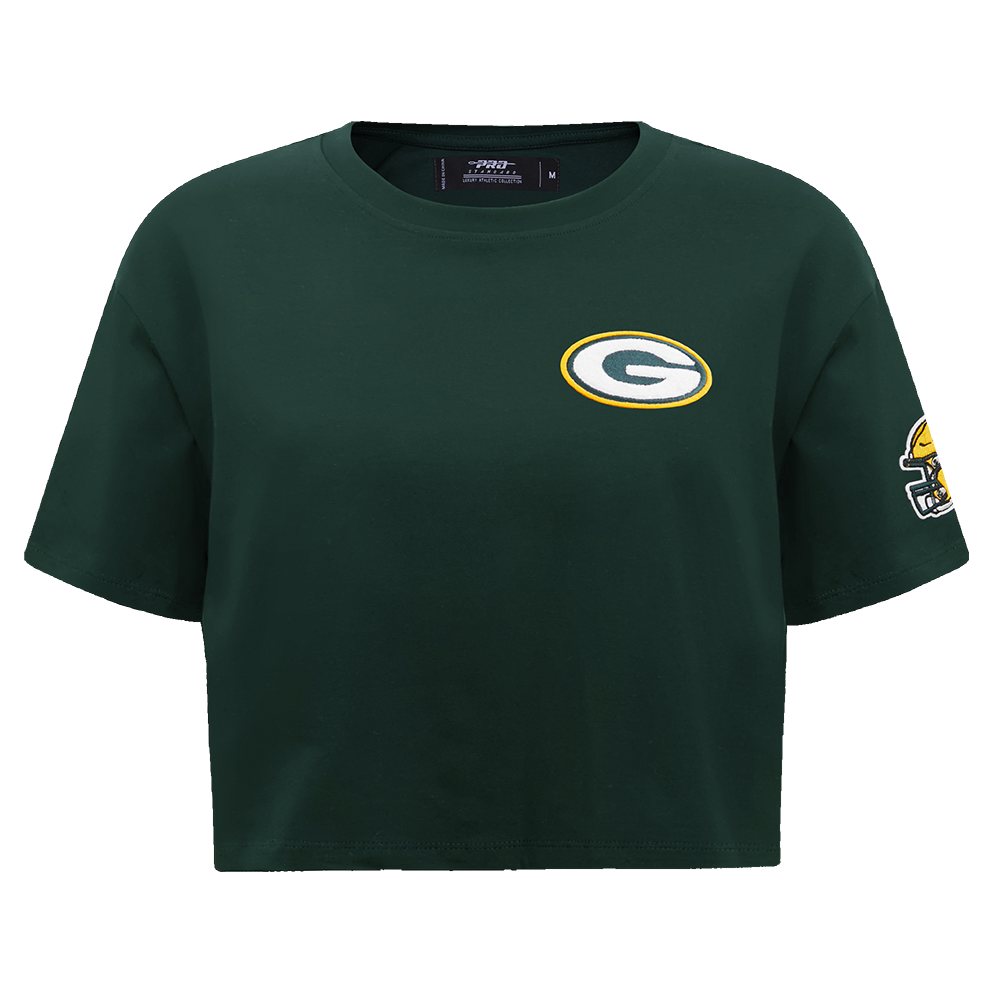 NFL GREEN BAY PACKERS  CLASSIC SINGLE JERSEY BOXY TEE (FOREST GREEN)