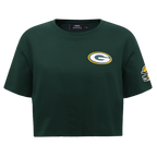 NFL GREEN BAY PACKERS  CLASSIC SINGLE JERSEY BOXY TEE (FOREST GREEN)