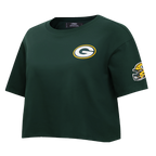 NFL GREEN BAY PACKERS  CLASSIC SINGLE JERSEY BOXY TEE (FOREST GREEN)