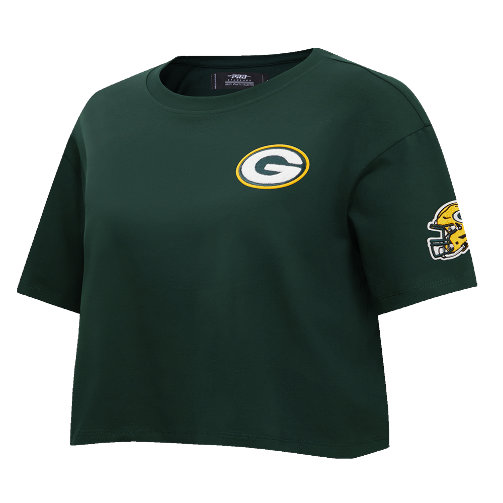 NFL GREEN BAY PACKERS  CLASSIC SINGLE JERSEY BOXY TEE (FOREST GREEN)