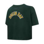 NFL GREEN BAY PACKERS  CLASSIC SINGLE JERSEY BOXY TEE (FOREST GREEN)