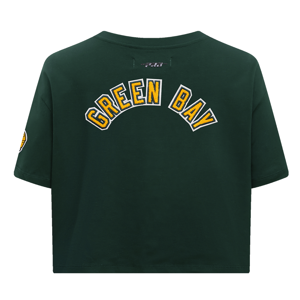 NFL GREEN BAY PACKERS  CLASSIC SINGLE JERSEY BOXY TEE (FOREST GREEN)