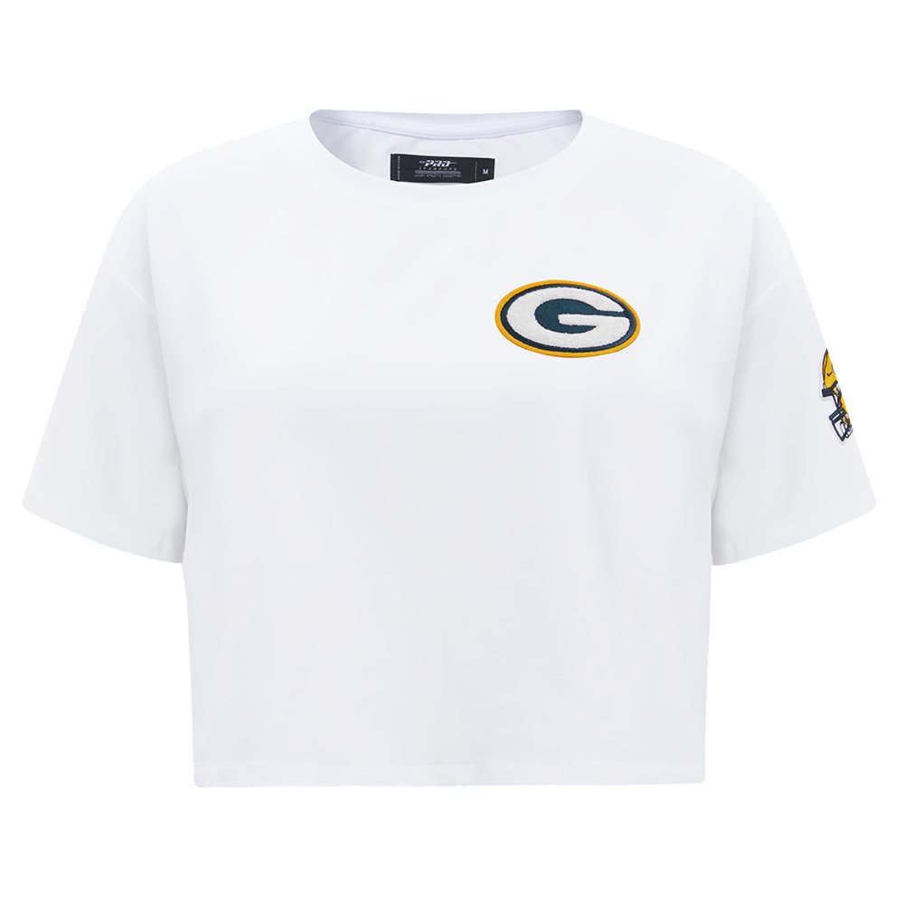 NFL GREEN BAY PACKERS  CLASSIC SINGLE JERSEY BOXY TEE (WHITE)