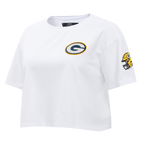 NFL GREEN BAY PACKERS  CLASSIC SINGLE JERSEY BOXY TEE (WHITE)