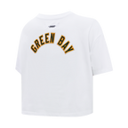 NFL GREEN BAY PACKERS  CLASSIC SINGLE JERSEY BOXY TEE (WHITE)