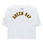NFL GREEN BAY PACKERS  CLASSIC SINGLE JERSEY BOXY TEE (WHITE)