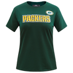 NFL GREEN BAY PACKERS CLASSIC T-SHIRT AJUSTÉ EN JERSEY SIMPLE (VERT FORÊT)