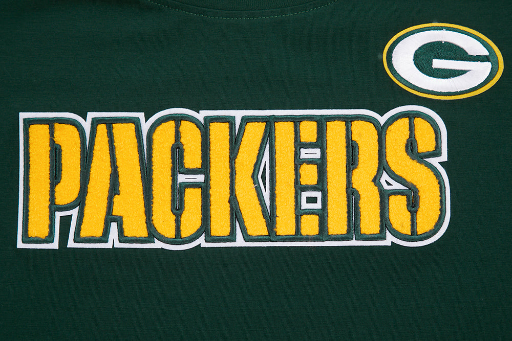 NFL GREEN BAY PACKERS CLASSIC T-SHIRT AJUSTÉ EN JERSEY SIMPLE (VERT FORÊT)
