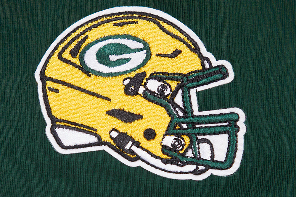 NFL GREEN BAY PACKERS CLASSIC T-SHIRT AJUSTÉ EN JERSEY SIMPLE (VERT FORÊT)