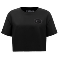 NFL GREEN BAY PACKERS TRIPLE BLACK WOMEN'S SINGLE JERSEY BOXY TEE (TRIPLE BLACK WOMEN'S)