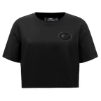 NFL GREEN BAY PACKERS TRIPLE BLACK WOMEN'S SINGLE JERSEY BOXY TEE (TRIPLE BLACK WOMEN'S)