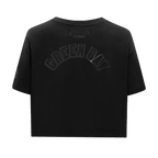 NFL GREEN BAY PACKERS TRIPLE BLACK WOMEN'S SINGLE JERSEY BOXY TEE (TRIPLE BLACK WOMEN'S)