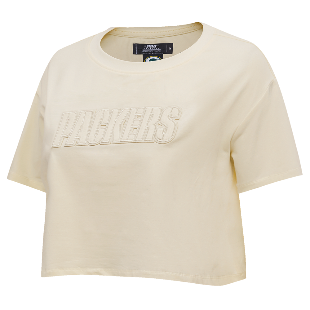 NFL GREEN BAY PACKERS NEUTRAL WOMEN'S BOXY TEE (EGGSHELL)