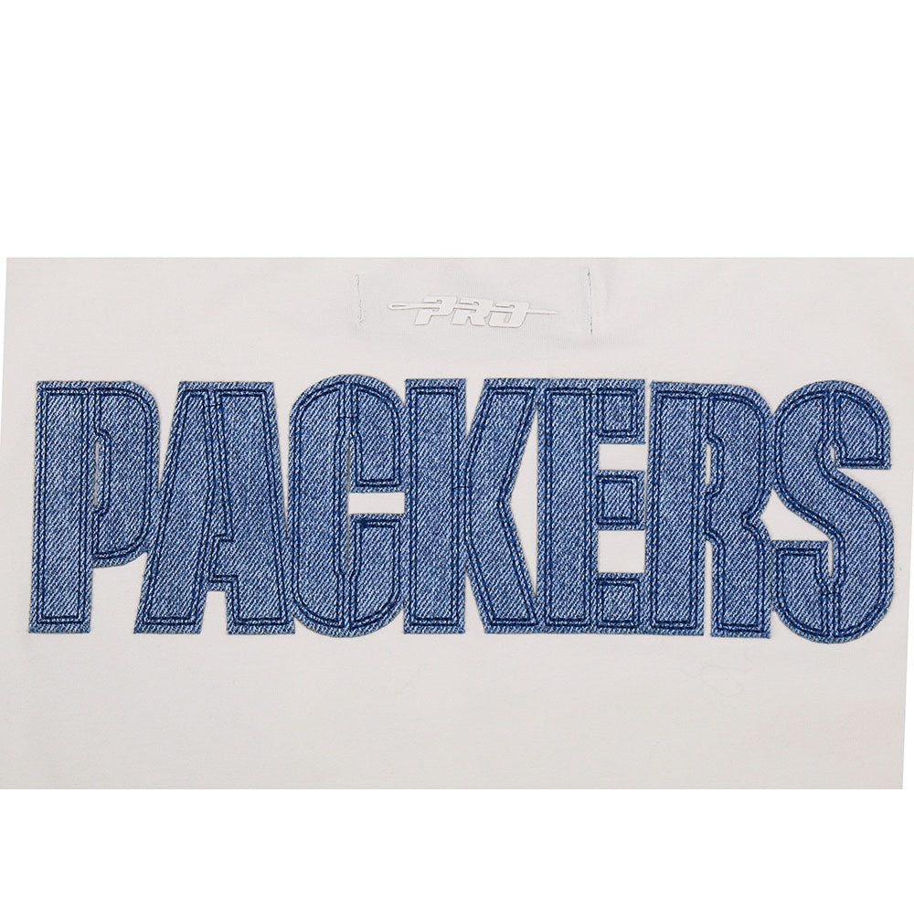 NFL GREEN BAY PACKERS VARSITY BLUES WOMEN'S  SJ BOXY TEE (LINEN)