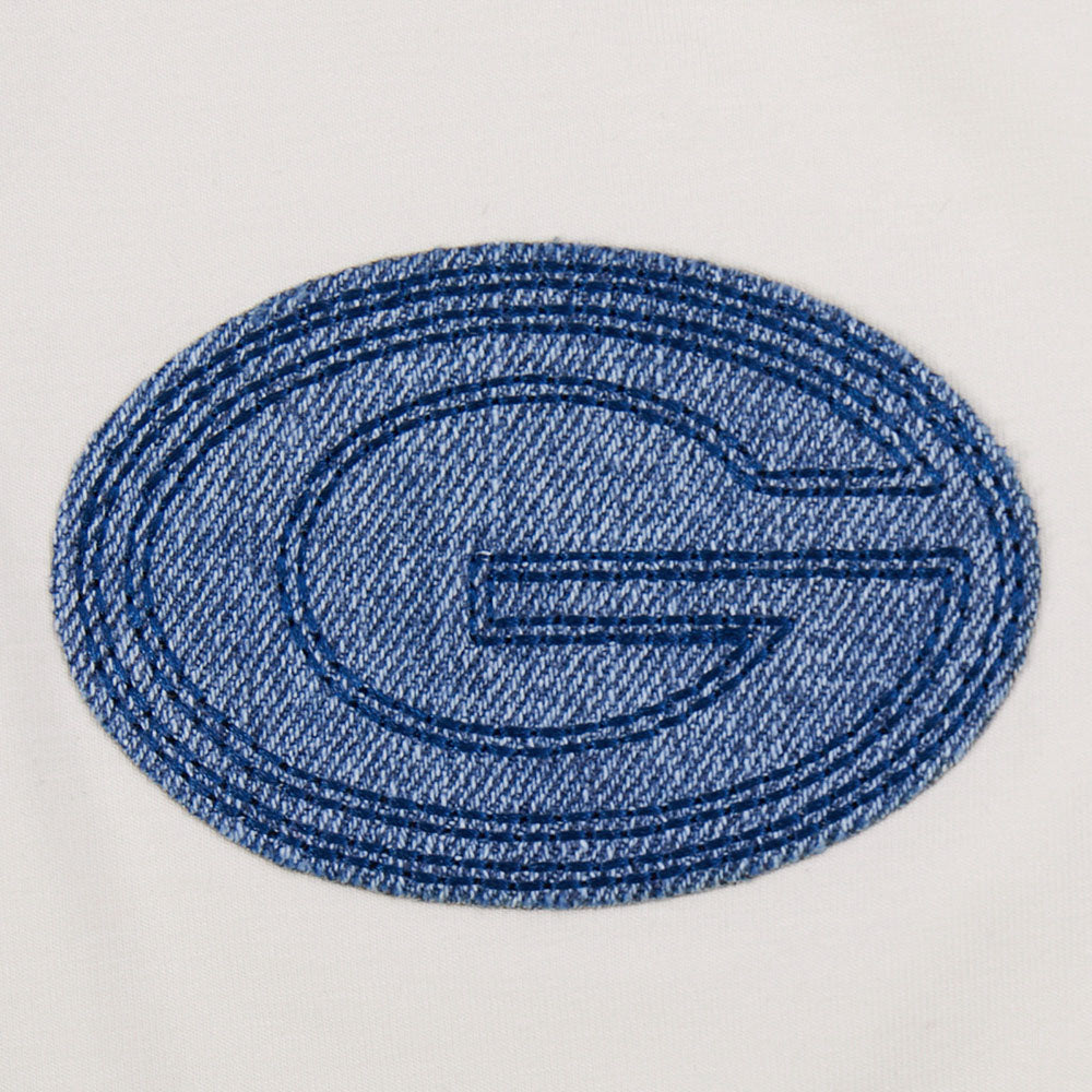 NFL GREEN BAY PACKERS VARSITY BLUES WOMEN'S  SJ BOXY TEE (LINEN)