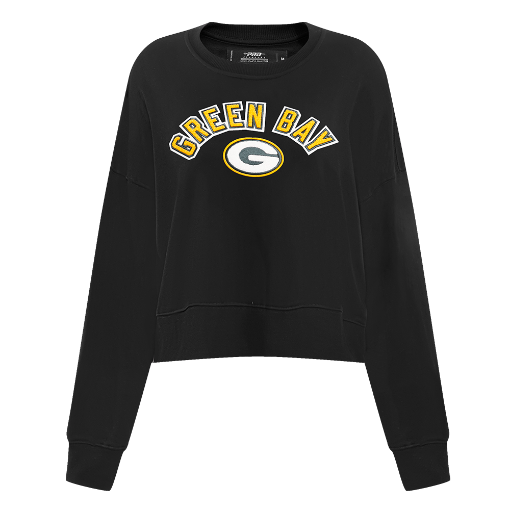 NFL GREEN BAY PACKERS CLASSIC CHANDAIL À COL ROND (NOIR)