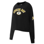 NFL GREEN BAY PACKERS CLASSIC CHANDAIL À COL ROND (NOIR)